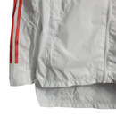 Jaqueta Corta-Vento São Paulo 20/21 Masculina Adidas - Branco com detalhes em vermelho