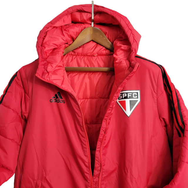 Jaqueta Corta-Vento São Paulo 23/24 Masculino Adidas - Vermelho com detalhes em preto