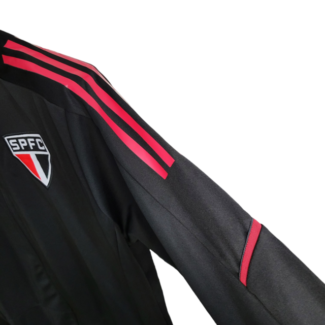 Jaqueta Corta-Vento São Paulo 23/24 Masculina Adidas - Preta