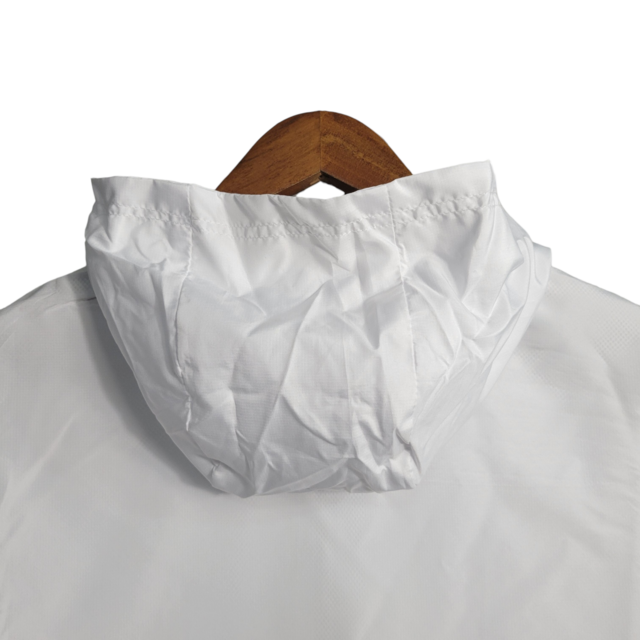 Jaqueta Corta-Vento São Paulo 23/24 Masculino Adidas - Branco com detalhes em preto