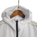 Jaqueta Corta-Vento São Paulo 23/24 Masculino Adidas - Branco com detalhes em preto