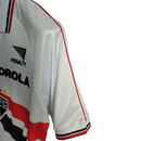 Camisa Retrô São Paulo I 2000 - Torcedor Masculina Penalty - Branca com símbolo da Motorola