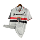 Camisa Retrô São Paulo I 2000 - Torcedor Masculina Penalty - Branca com símbolo da Motorola