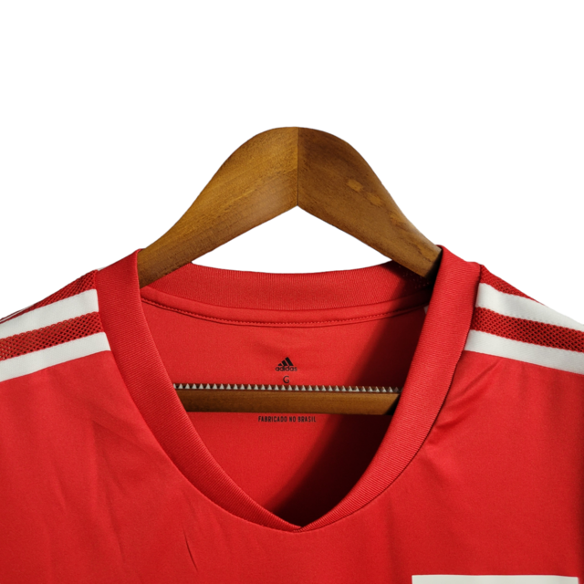 Camisa São Paulo Treino 22/23 Torcedor Masculina - Vermelho com detalhes em preto