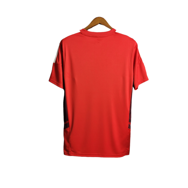 Camisa São Paulo Treino 22/23 Torcedor Masculina - Vermelho com detalhes em preto
