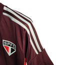 Camisa São Paulo Treino 22/23 Torcedor Masculino - Vinho com detalhe em vermelho