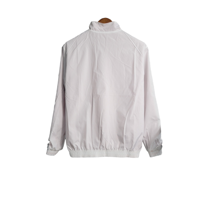 Jaqueta Corta-Vento São Paulo Dupla Face 23/24 Masculina Adidas - Branco e Vermelho