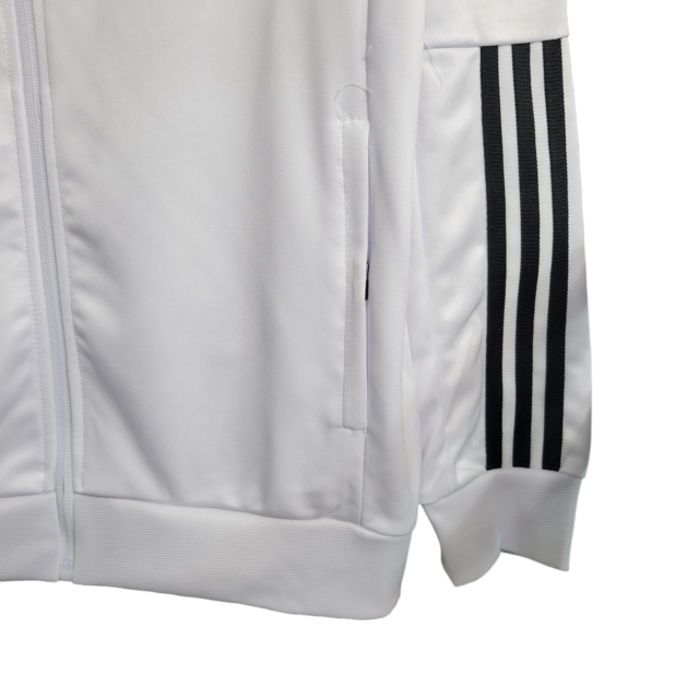 Jaqueta Corta-Vento São Paulo 23/24 Masculina Adidas - Branca com detalhes em preto
