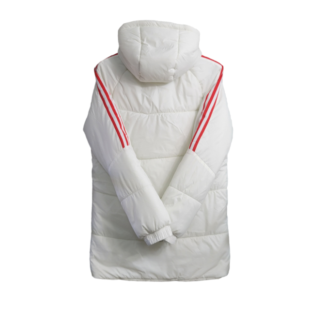 Jaqueta Corta-Vento São Paulo 23/24 Masculino Adidas - Branco com detalhes em preto e vermelho