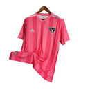 Camisa São Paulo Edição Especial Outubro rosa 22/23 Adidas Torcedor Masculino - Rosa com detalhes em branco