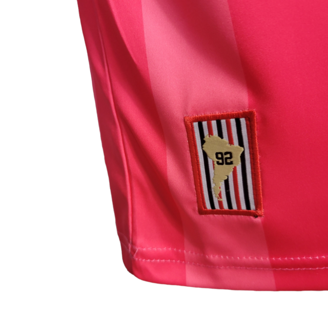 Camisa São Paulo Edição Especial Outubro rosa 22/23 Adidas Torcedor Masculino - Rosa com detalhes em branco