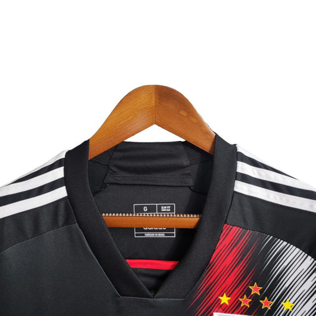Camisa São Paulo III 23/24 - Torcedor Adidas Masculina - Preta com detalhes em vermelho e branco