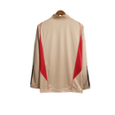 Jaqueta Corta-Vento São Paulo 23/24 Masculina Adidas - Dourada com detalhes em preto e branco