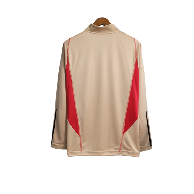 Jaqueta Corta-Vento São Paulo 23/24 Masculina Adidas - Dourada com detalhes em preto e branco