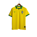Camisa Seleção Brasileira I 19/20 Torcedor Masculina -Amarela com a Gola Verde
