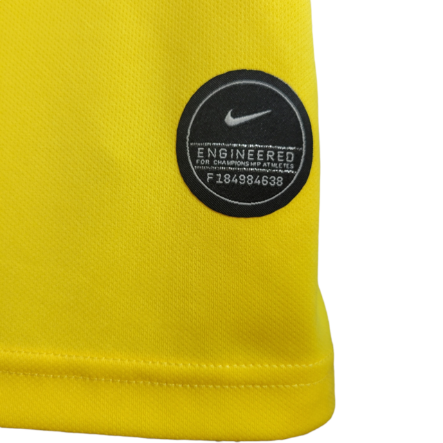 Camisa Seleção Brasileira I 19/20 Torcedor Masculina -Amarela com a Gola Verde