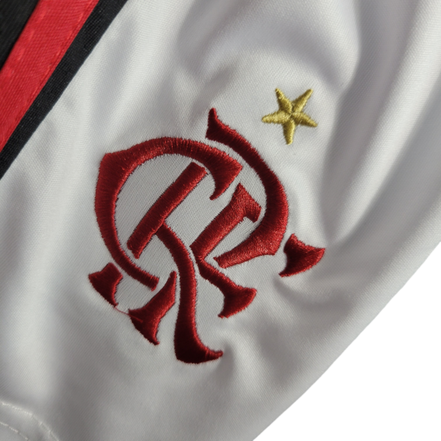 Kit Infatil Flamengo I 22/23 Adidas - Vermelho com detalhes em preto