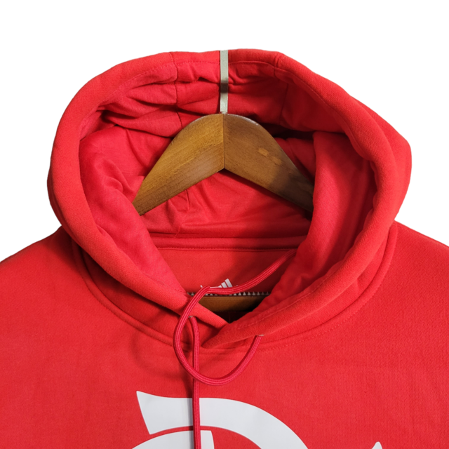 Jaqueta Corta-Vento Flamengo 23/24 Masculina Adidas - Vermelho com simbolo em branco