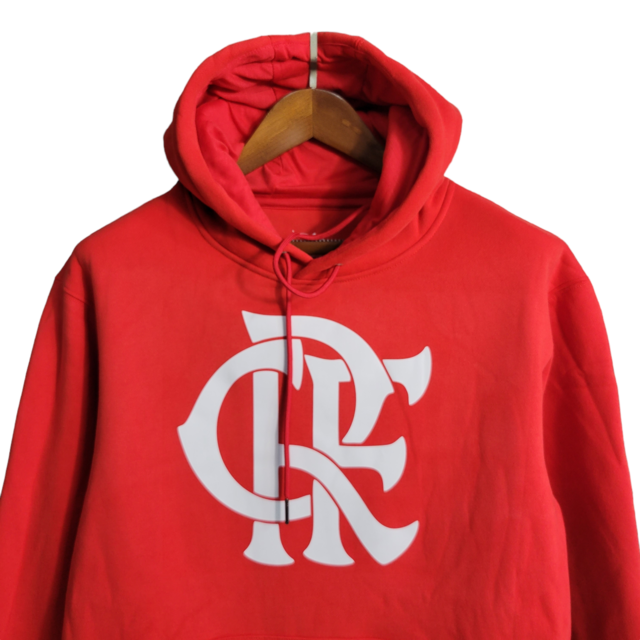 Jaqueta Corta-Vento Flamengo 23/24 Masculina Adidas - Vermelho com simbolo em branco
