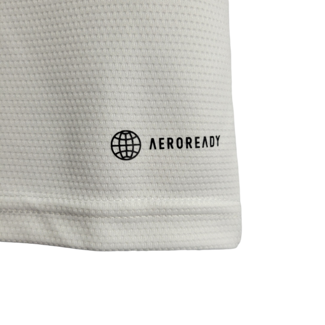 Kit Infatil Flamengo II 22/23 Adidas - Branco com detalhes em vermelho