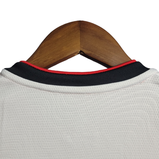 Kit Infatil Flamengo II 22/23 Adidas - Branco com detalhes em vermelho