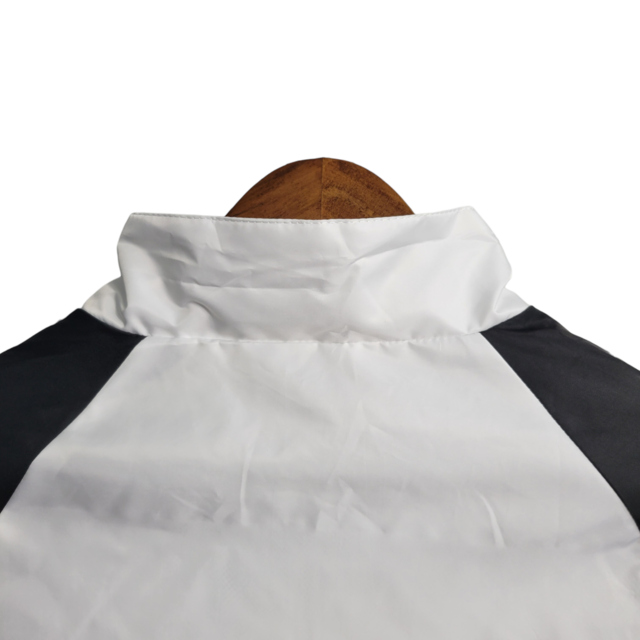 Jaqueta Corta-Vento Flamengo 23/24 Masculina Adidas - Branco com detalhes em preto e amarelo