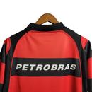 Camisa Flamengo I Retrô 03/04 Torcedor Masculina - Vermelha com detalhes em Preto e amarelo