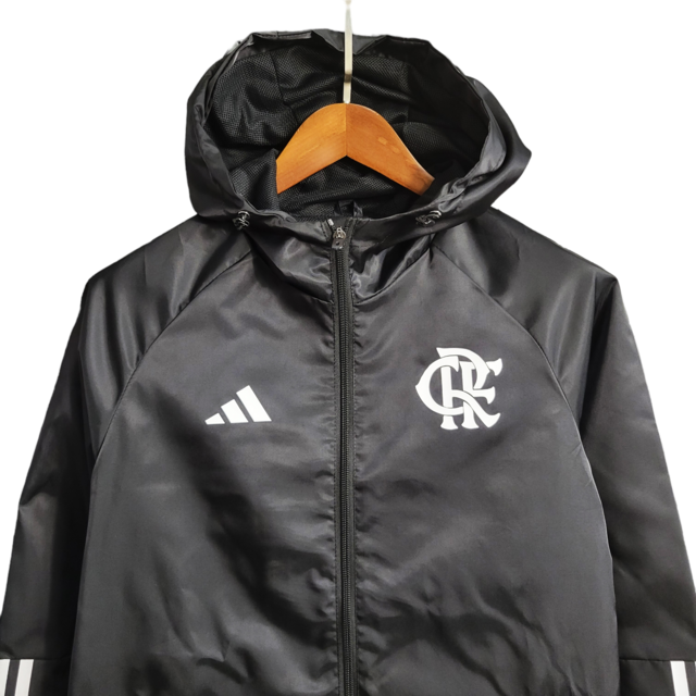Jaqueta Corta-Vento Flamengo 23/24 - Masculina Adidas - Preta