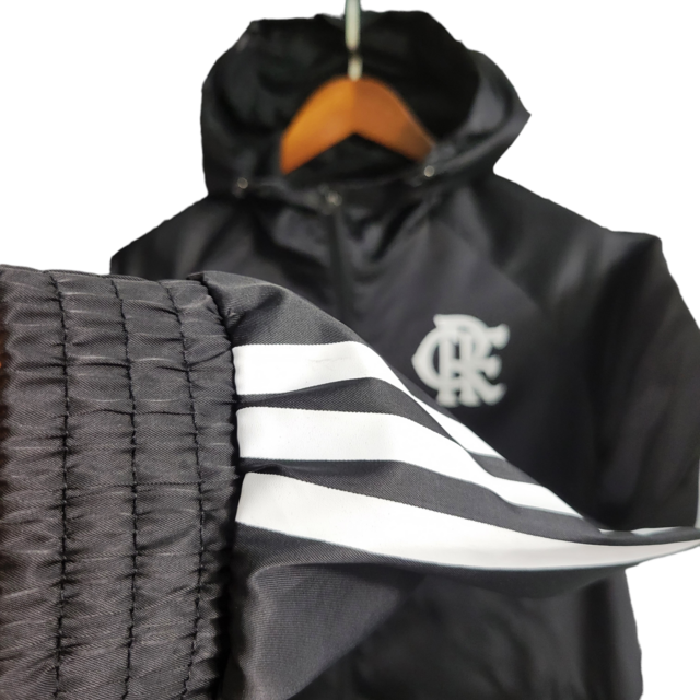 Jaqueta Corta-Vento Flamengo 23/24 - Masculina Adidas - Preta