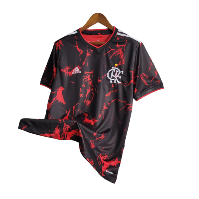 Camisa Flamengo Edição Especial 22/23 Torcedor Masculina - Vermelha com detalhes em preto