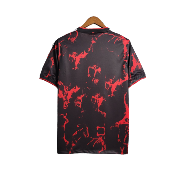 Camisa Flamengo Edição Especial 22/23 Torcedor Masculina - Vermelha com detalhes em preto