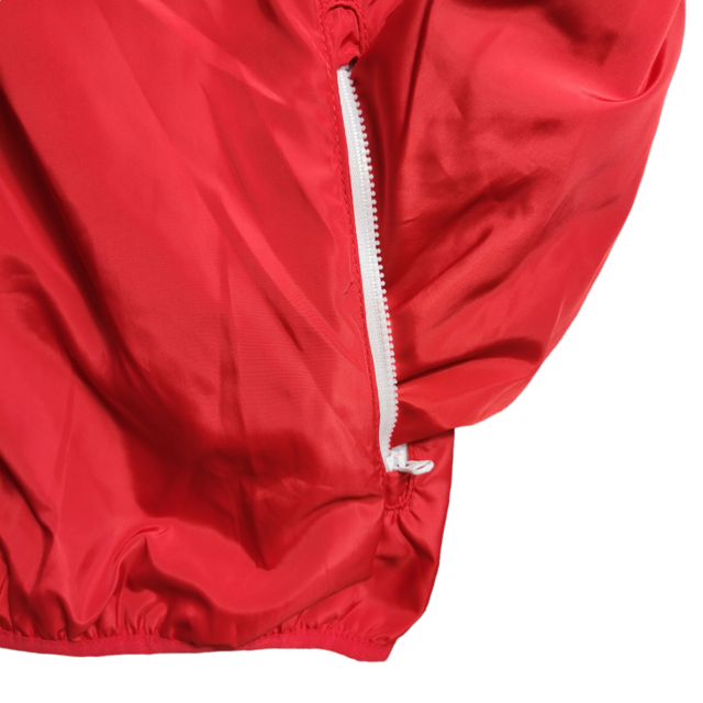 Jaqueta Corta-Vento Flamengo 23/24 Masculina Adidas - Vermelha e preto com detalhes em branco