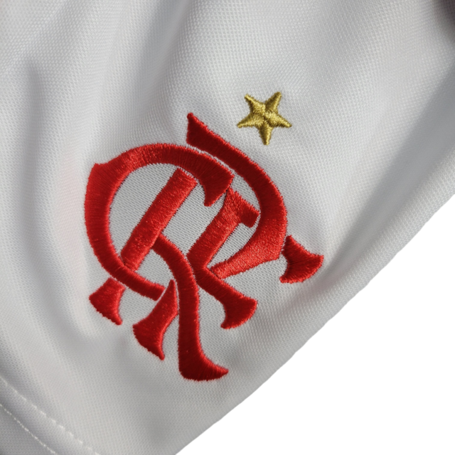 Kit Infatil Flamengo I 23/24 Adidas - Vermelho com detalhes em preto