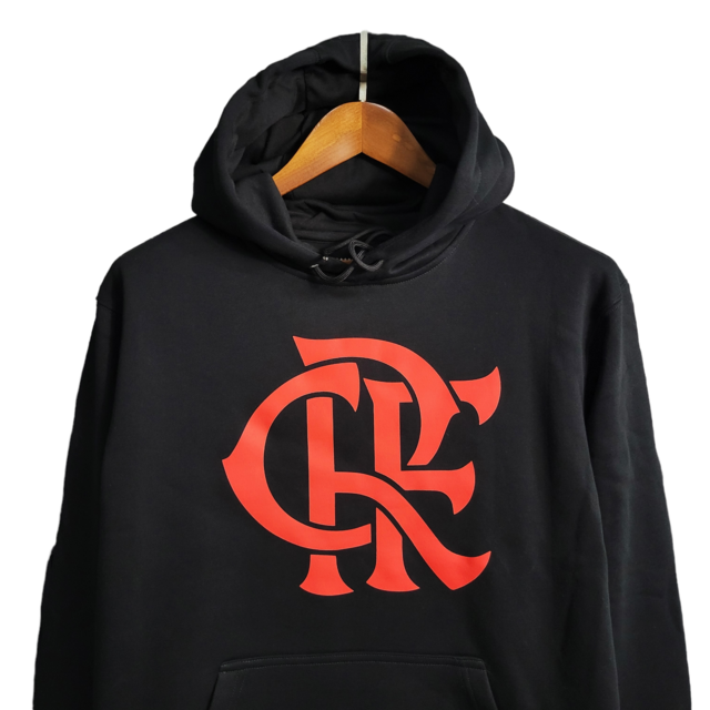 Jaqueta Corta-Vento Flamengo 23/24 Masculina Adidas - Preto com detalhes em vermelho