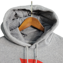 Jaqueta Corta-Vento Flamengo 23/24 Masculina Adidas - Cinza com detalhes em vermelho