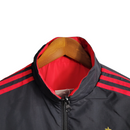 Jaqueta Corta-Vento Flamengo 23/24 Masculina Adidas - Preta com detalhes em vermelho e branco
