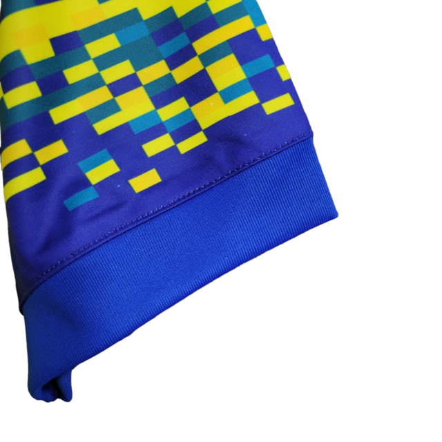 Camisa Flamengo II Retrô 1993 Torcedor Masculina - Amarela com detalhes em azul