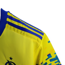 Camisa Flamengo II Retrô 1993 Torcedor Masculina - Amarela com detalhes em azul