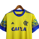 Camisa Flamengo II Retrô 1993 Torcedor Masculina - Amarela com detalhes em azul
