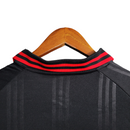 Camisa Retrô Flamengo III manga longa 19/20 - Adidas Masculina - Preta com detalhes em vermelho