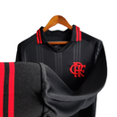Camisa Retrô Flamengo III manga longa 19/20 - Adidas Masculina - Preta com detalhes em vermelho