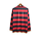 Camisa Retrô Flamengo I 2009 manga longa - Nike Masculina - Vermelha e preta com detalhes em branco e dourado