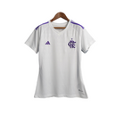 Camisa Flamengo Goleiro III - 23/24 Torcedor Nike Masculina - Branca com detalhes em roxo