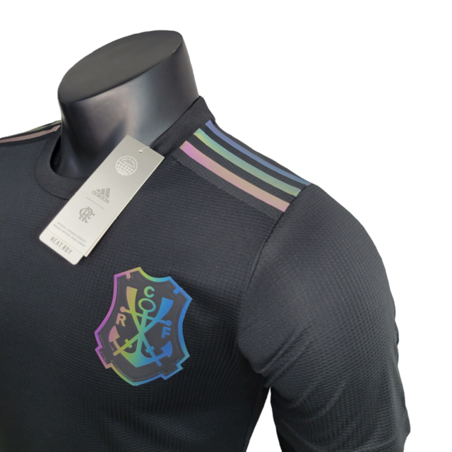 Camisa Flamengo III Edição Especial 23/24 Jogador Masculina -Preta refletiva