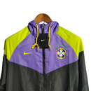 Jaqueta Corta-Vento Brasil 23/24 Masculino Nike - Roxo com detalhes em amarelo