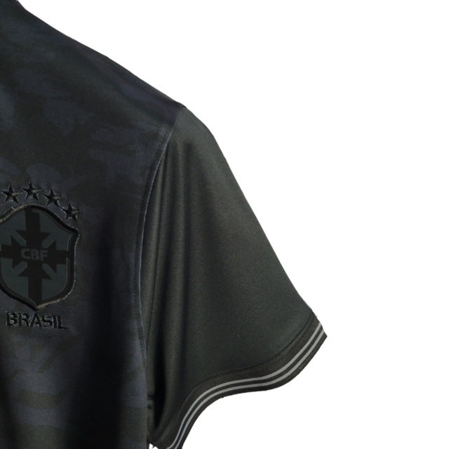 Camisa Seleção Brasileira Edição Especial 22/23 Nike Torcedor Masculina - Preta com detalhes em branco