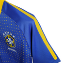 Camisa Seleção Brasileira II Retrô 2010 Nike Torcedor Masculina - Azul com detalhes em amarelo