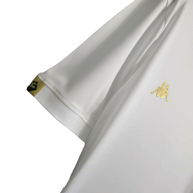 Camisa Vasco da Gama III 23/24 - Torcedor Kappa Masculina -Branca com detalhes em dourado