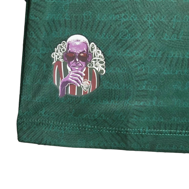 Camisa Fluminense II Edição Especial Cartola 23/24 - Feminina Umbro - Verde com detalhes em rosa