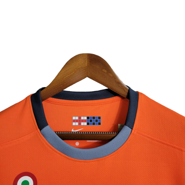 Camisa Inter de Milão III 23/24 - Torcedor Nike Masculina - Laranja com detalhes em preto e cinza